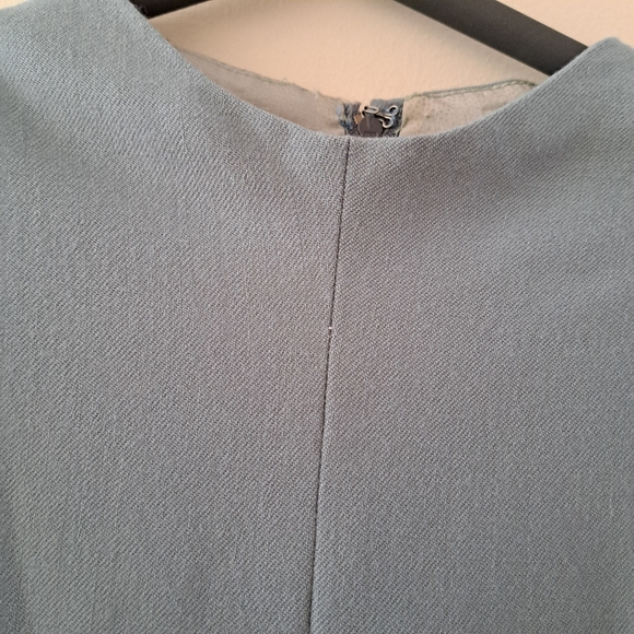 Wool crepe sheath mock neck dress - Picture 4 of 8